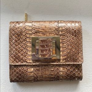 Tory Burch Trifold Snakeskin Wallet